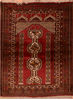 Baluch Red Hand Knotted 37 X 411  Area Rug 100-110217 Thumb 0
