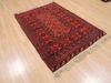Khan Mohammadi Orange Hand Knotted 39 X 56 Area Rug 100-110218 Thumb 3