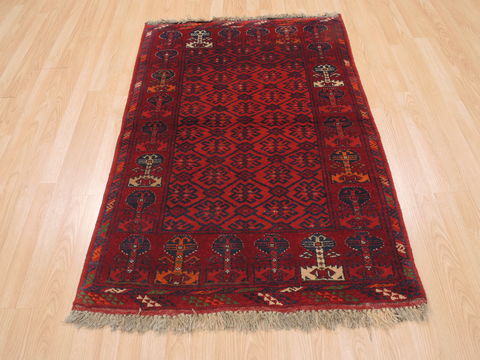 Khan Mohammadi Red Hand Knotted 310 X 56 Area Rug 100-110220 Image 1