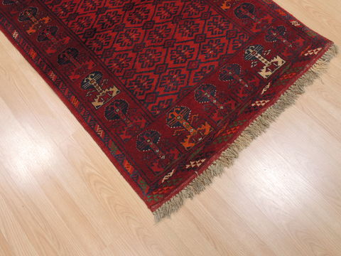 Khan Mohammadi Red Hand Knotted 310 X 56 Area Rug 100-110220 Image 7