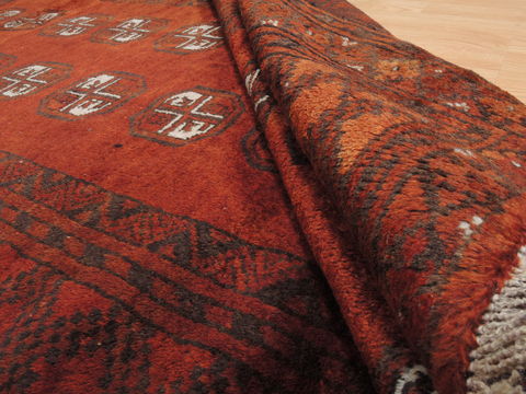 Baluch Brown Hand Knotted 311 X 65 Area Rug 100-110222 Image 9