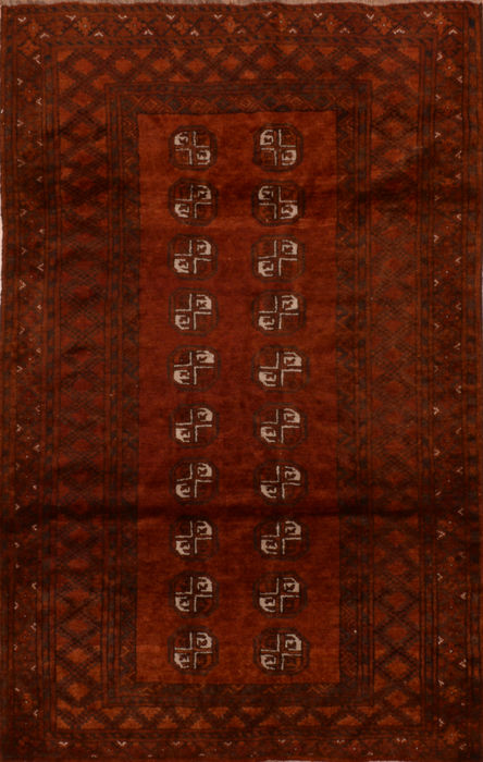Baluch Brown Hand Knotted 311 X 65 Area Rug 100-110222 Image 0