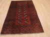 Baluch Brown Hand Knotted 311 X 65  Area Rug 100-110222 Thumb 1