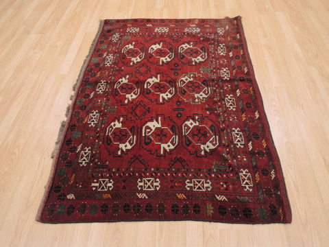 Baluch Red Hand Knotted 35 X 52 Area Rug 100-110223 Image 1