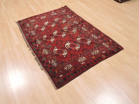Baluch Red Hand Knotted 35 X 52 Area Rug 100-110223 Image 3