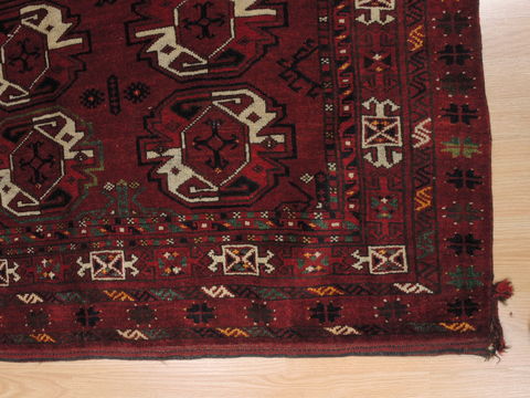 Baluch Red Hand Knotted 35 X 52 Area Rug 100-110223 Image 7