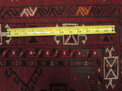 Baluch Red Hand Knotted 35 X 52 Area Rug 100-110223 Image 8