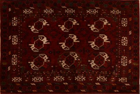 Baluch Red Hand Knotted 35 X 52 Area Rug 100-110223 Image 0