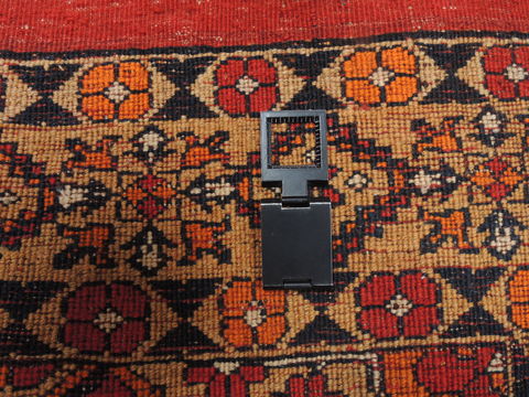 Baluch Orange Hand Knotted 35 X 62 Area Rug 100-110224 Image 10