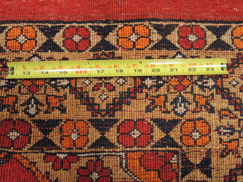 Baluch Orange Hand Knotted 35 X 62 Area Rug 100-110224 Image 9