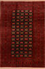 Khan Mohammadi Red Hand Knotted 66 X 101  Area Rug 100-110225 Thumb 0