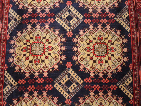 Khan Mohammadi Blue Hand Knotted 71 X 100 Area Rug 100-110226 Image 10