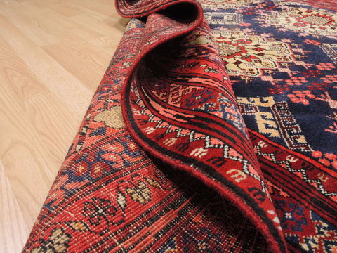 Khan Mohammadi Blue Hand Knotted 71 X 100 Area Rug 100-110226 Image 12