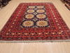 Khan Mohammadi Blue Hand Knotted 71 X 100 Area Rug 100-110226 Thumb 1