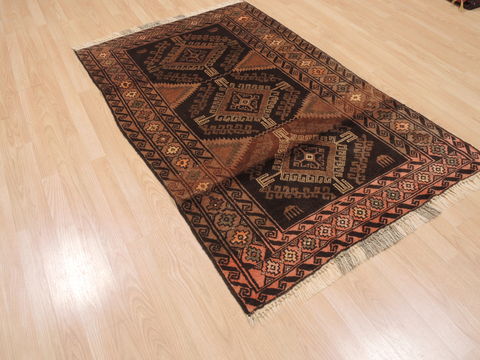 Baluch Brown Hand Knotted 37 X 511 Area Rug 100-110229 Image 3