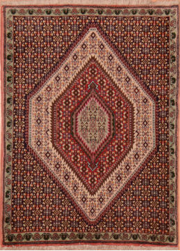 Afghan Khan Mohammadi Multicolor Rectangle 2x3 ft Wool Carpet 110238