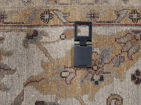 Kashan Green Hand Knotted 90 X 122 Area Rug 100-110243 Image 17