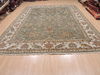 Kashan Green Hand Knotted 90 X 122  Area Rug 100-110243 Thumb 1