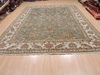 Kashan Green Hand Knotted 90 X 122 Area Rug 100-110243 Thumb 1