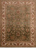 Kashan Green Hand Knotted 90 X 122  Area Rug 100-110243 Thumb 0