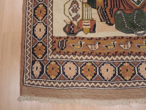 Baluch Beige Hand Knotted 33 X 53 Area Rug 100-110245 Image 4