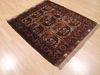 Baluch Brown Square Hand Knotted 310 X 43  Area Rug 100-110247 Thumb 3