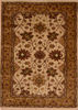 Jaipur Beige Hand Knotted 41 X 60  Area Rug 100-110254 Thumb 0