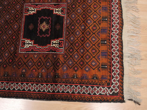 Baluch Brown Hand Knotted 35 X 61 Area Rug 100-110255 Image 4