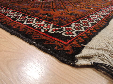 Baluch Brown Hand Knotted 35 X 61 Area Rug 100-110255 Image 8