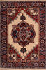 Heriz Beige Hand Knotted 61 X 88  Area Rug 100-110256 Thumb 0