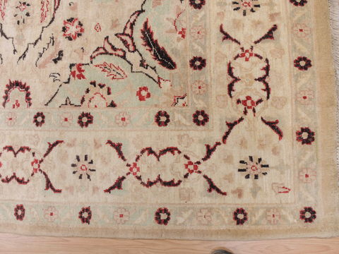 Baluch Beige Square Hand Knotted 59 X 60 Area Rug 100-110257 Image 5
