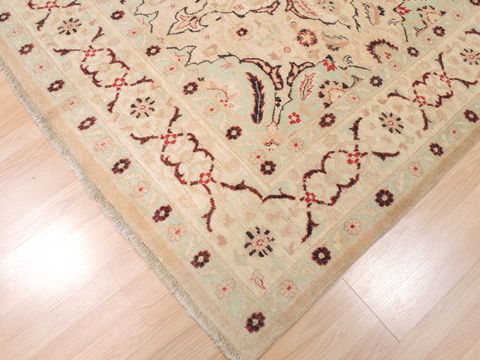 Baluch Beige Square Hand Knotted 59 X 60 Area Rug 100-110257 Image 7