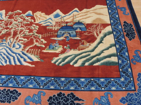 Modern Blue Hand Knotted 60 X 92 Area Rug 253-110259 Image 5