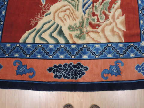 Modern Blue Hand Knotted 60 X 92 Area Rug 253-110259 Image 8