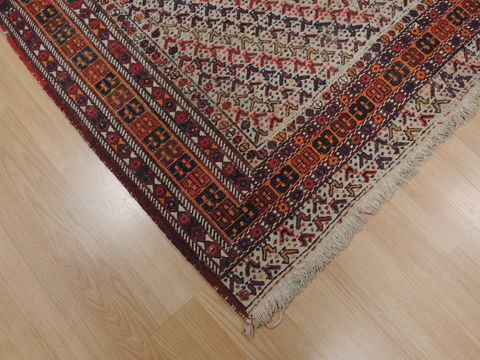 Kilim Red Hand Knotted 51 X 70 Area Rug 100-110260 Image 4