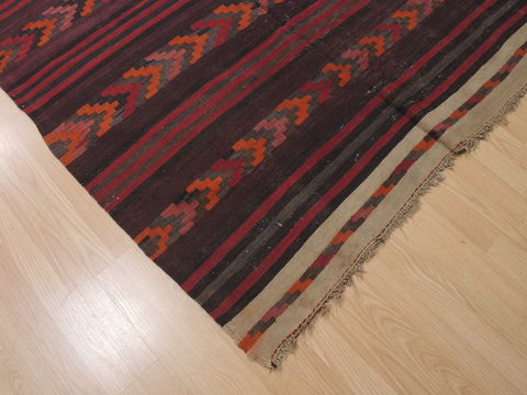 Kilim Red Runner Hand Knotted 49 X 171 Area Rug 100-110263 Image 4