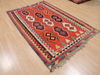 Kilim Red Hand Knotted 48 X 72  Area Rug 100-110264 Thumb 7