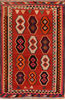 Kilim Red Hand Knotted 48 X 72 Area Rug 100-110264 Thumb 0