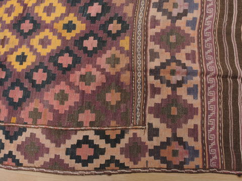 Kilim Brown Flat Woven 69 X 118 Area Rug 100-110265 Image 5