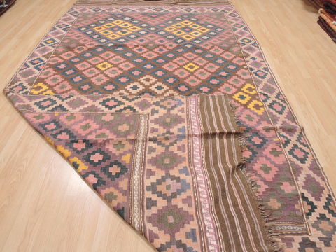 Kilim Brown Flat Woven 69 X 118 Area Rug 100-110265 Image 6
