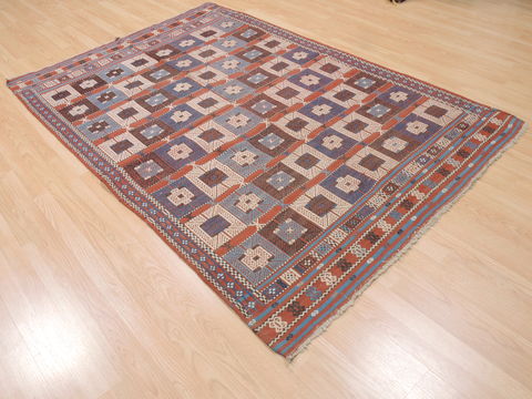 Kilim Red Hand Knotted 411 X 73 Area Rug 100-110266 Image 3