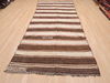 Kilim Brown Runner Flat Woven 46 X 116  Area Rug 100-110267 Thumb 1