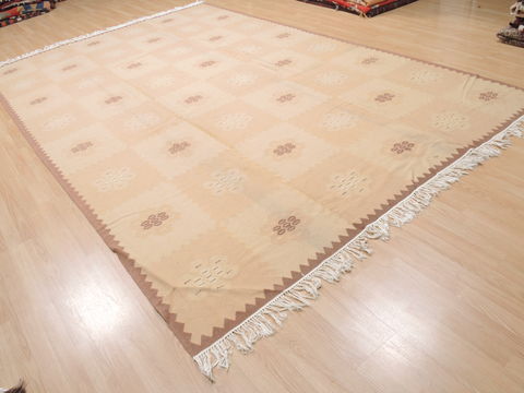 Kilim Beige Flat Woven 80 X 120 Area Rug 100-110269 Image 4