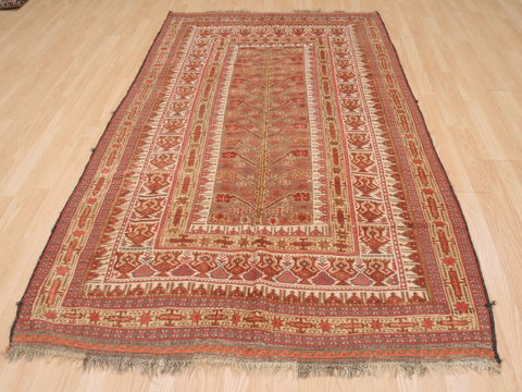 Kilim Red Flat Woven 47 X 77 Area Rug 100-110275 Image 3
