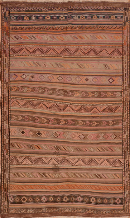 Kilim Beige Flat Woven 49 X 710 Area Rug 100-110277 Image 0