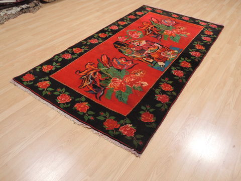 Karabakh Red Hand Knotted 41 X 91 Area Rug 100-110287 Image 2