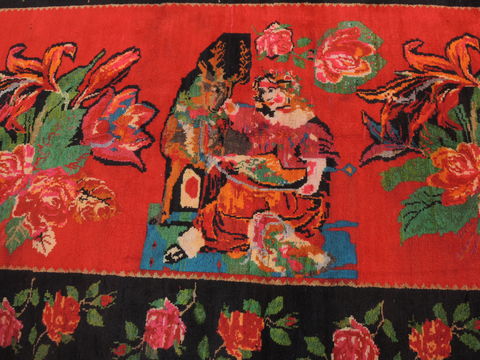 Karabakh Red Hand Knotted 41 X 91 Area Rug 100-110287 Image 6