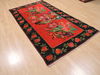 Karabakh Red Runner Hand Knotted 41 X 91  Area Rug 100-110287 Thumb 3