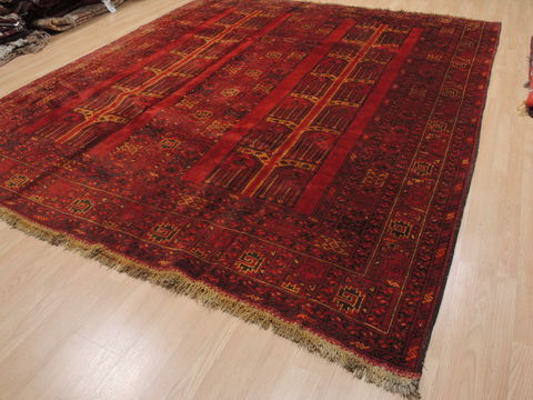 Khan Mohammadi Red Hand Knotted 91 X 1010 Area Rug 100-110293 Image 2