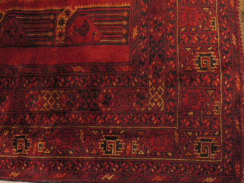 Khan Mohammadi Red Hand Knotted 91 X 1010 Area Rug 100-110293 Image 3